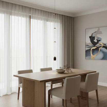 Javier Lampadaire Linéaire Minimaliste, 3 Ampoules, Chambre - Nüma Lighting