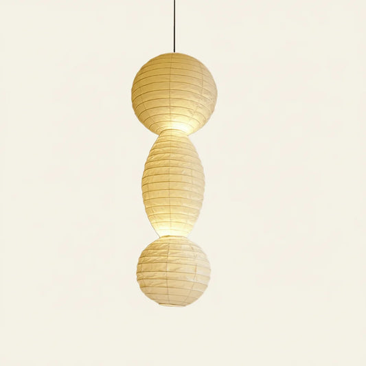 Kenji Suspension lanterne en papier style wabi - sabi - Nüma Lighting