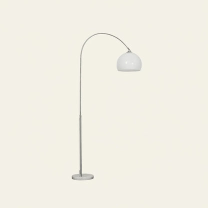 Léonard Lampadaire Dôme Moderne Métal/Marbre/Acrylique Blanc/Orange Salon - Nüma Lighting