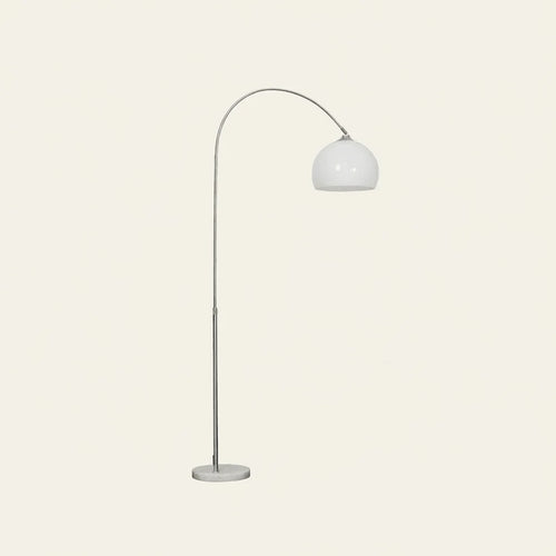 Léonard Lampadaire Dôme Moderne Métal/Marbre/Acrylique Blanc/Orange Salon - Nüma Lighting