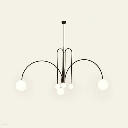 Léopold Suspension Multi Simple Verre Chambre à Coucher/Salon - Nüma Lighting