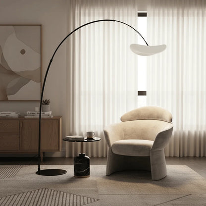 Mateo Design Lampadaire Arc Simple Métal Blanc/Noir Salon - Nüma Lighting