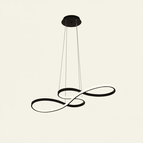 Mateo Suspension Linéaire Nordique Noir/Blanc/Or. Chambre - Nüma Lighting