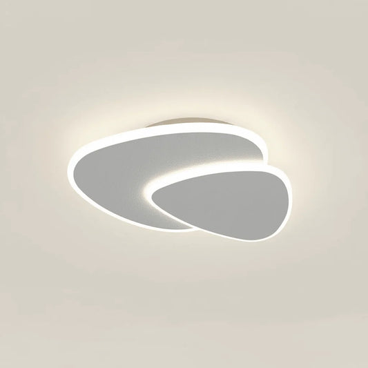 Matteo Plafonnier Triangle Moderne Blanc Salon - Nüma Lighting