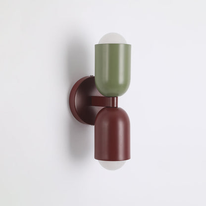 Kira Applique Murale Cylindre Scandinave Métal Coloré Salon