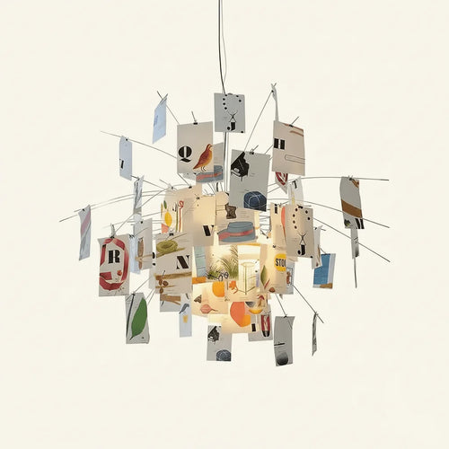 Youssef Lustre en Papier Personnalisable Créatif - Nüma Lighting