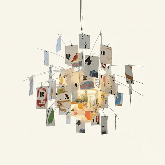 Youssef Lustre en Papier Personnalisable Créatif - Nüma Lighting