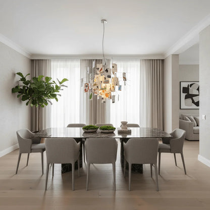 Youssef Lustre en Papier Personnalisable Créatif - Nüma Lighting