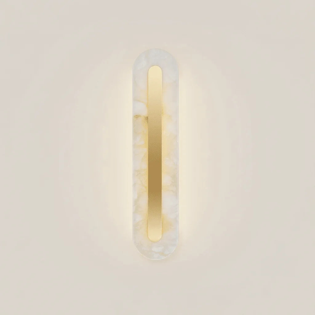 Zlatan Applique Murale Ronde en Albâtre - Nüma Lighting